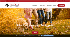 Desktop Screenshot of macklepetfoods.com